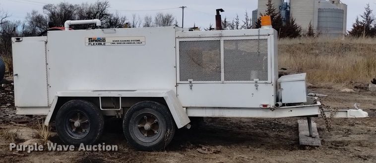 image for item LN9929 1992 SRECO-Flexible HV2060TR/L/P sewer jetter trailer