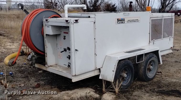 image for item LN9929 1992 SRECO-Flexible HV2060TR/L/P sewer jetter trailer