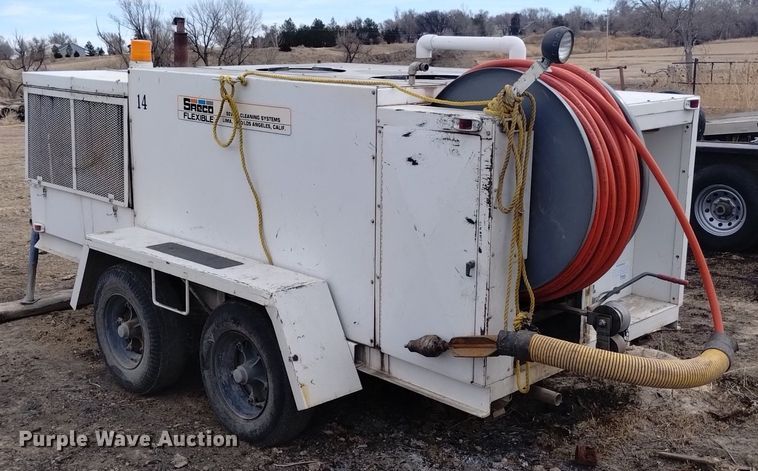 image for item LN9929 1992 SRECO-Flexible HV2060TR/L/P sewer jetter trailer