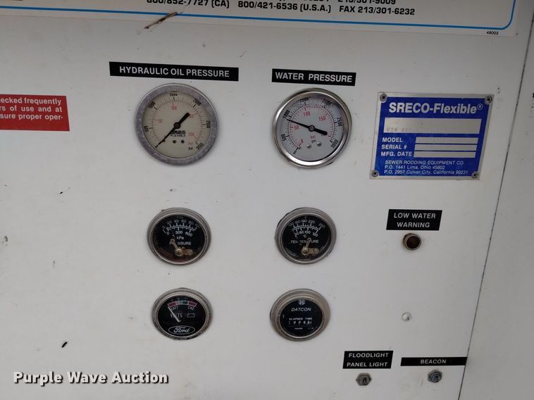 image for item LN9929 1992 SRECO-Flexible HV2060TR/L/P sewer jetter trailer