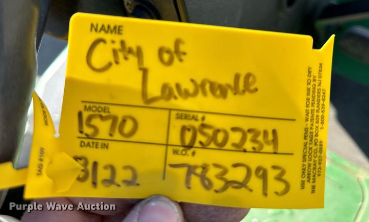 image for item NL9383 John Deere 1570 ZTR lawn mower