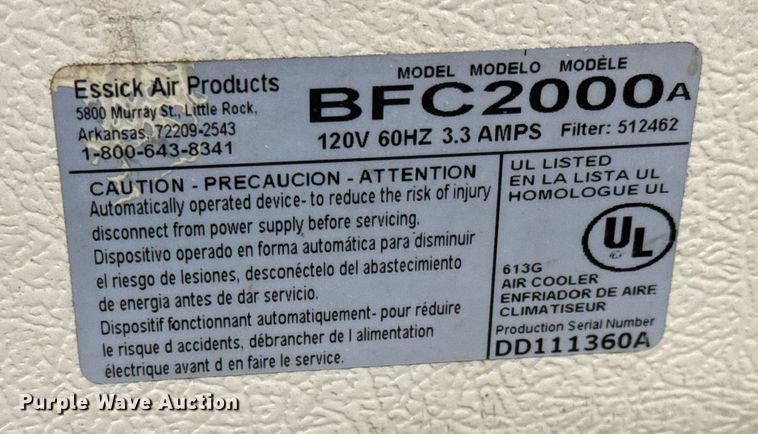 image for item NU9388 (2) evaporative coolers