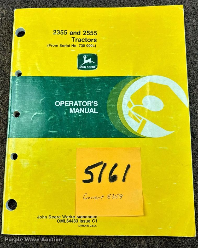 image for item NU9413 1991 John Deere 2555 tractor