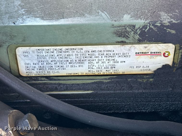 image for item NU9436 1993 Spartan  GA40M-2142 pumper fire truck