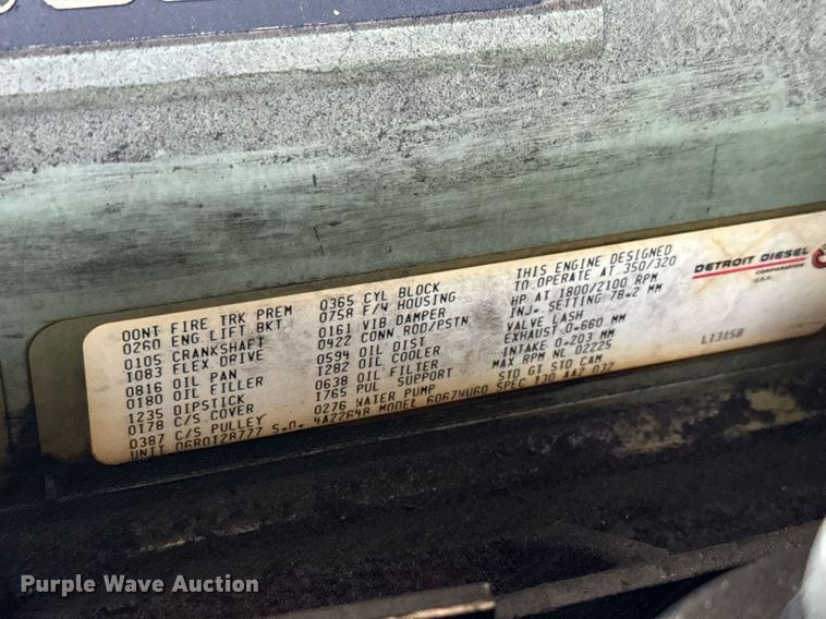 image for item NU9436 1993 Spartan  GA40M-2142 pumper fire truck