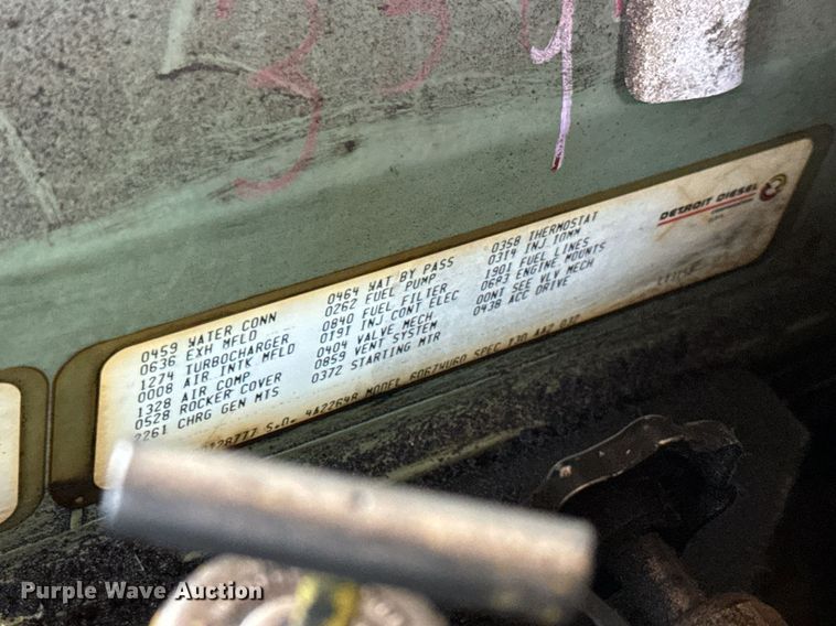 image for item NU9436 1993 Spartan  GA40M-2142 pumper fire truck