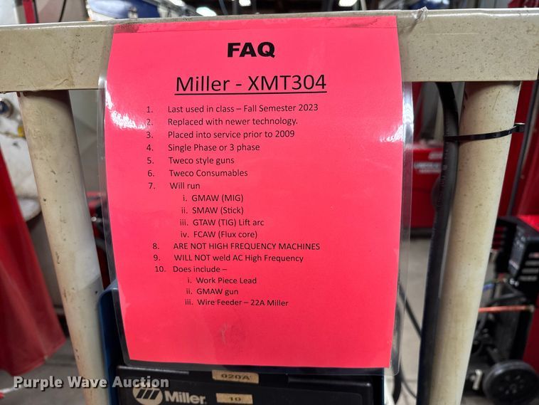 image for item NU9478 Miller  XMT 304 CC/CV welder