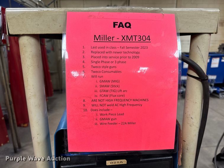 image for item NU9479 Miller XMT 304 CC/CV welder