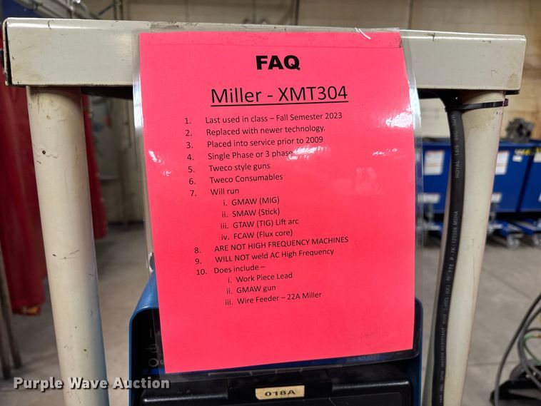 image for item NU9480 Miller XMT 304 CC/CV welder