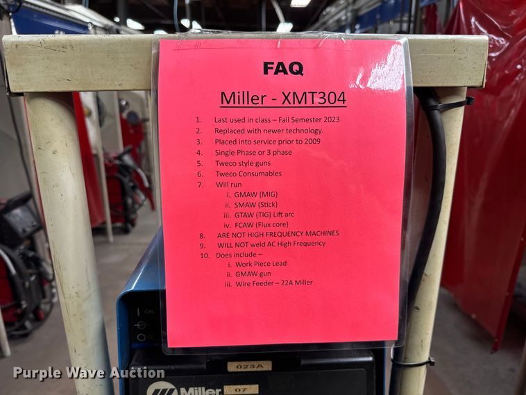 image for item NU9481 Miller XMT 304 CC/CV welder
