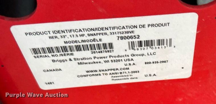 image for item OM9060 (2) Snapper lawn mowers