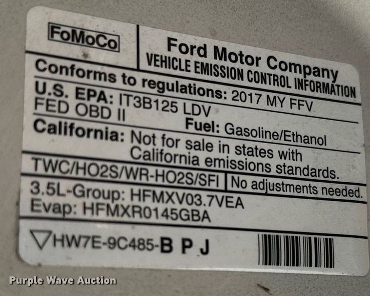 image for item OM9869 2017 Ford  Taurus Police Interceptor 