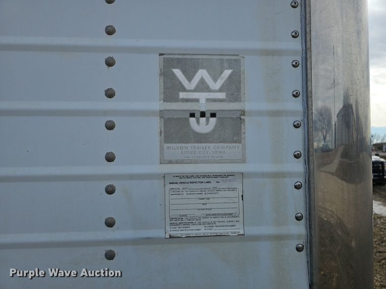 image for item DK0580 2012 Wilson Trailer Company DWBT-650 live bottom trailer