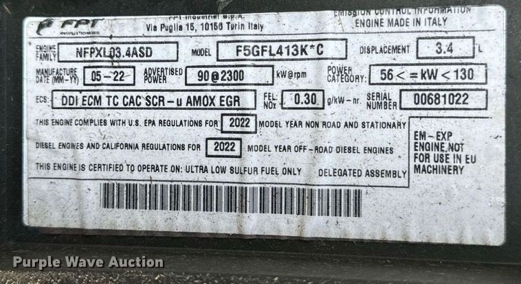 image for item DL4409 2022 Case IH  Farmall 115A MFWD tractor