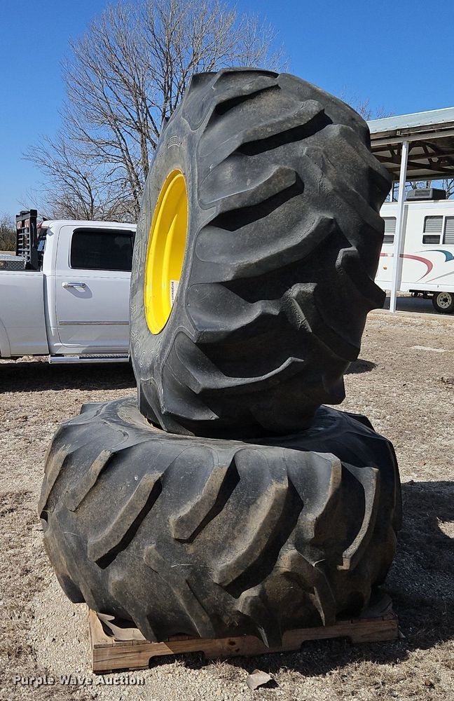 image for item DN7240 (2) Goodyear Dyna Torque II 28L-26 tires and wheels