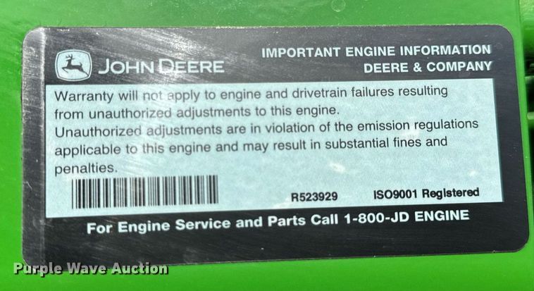 image for item DO2217 2022 John Deere 6R195 MFWD tractor