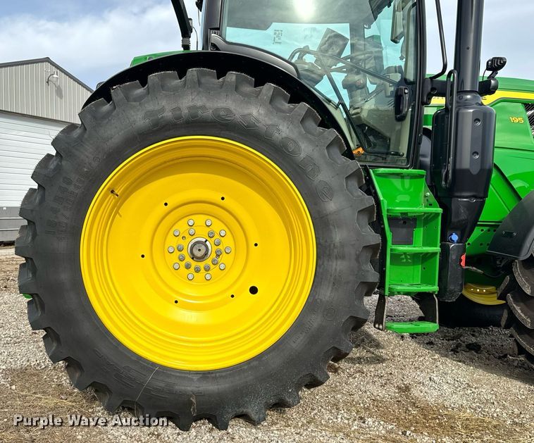 image for item DO2217 2022 John Deere 6R195 MFWD tractor