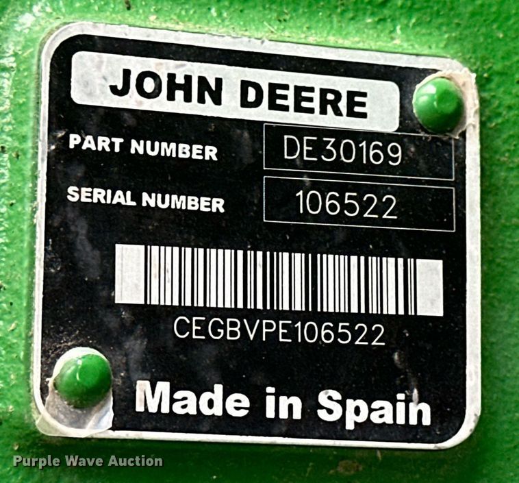 image for item DQ6727 2013 John Deere 640FD flex draper head