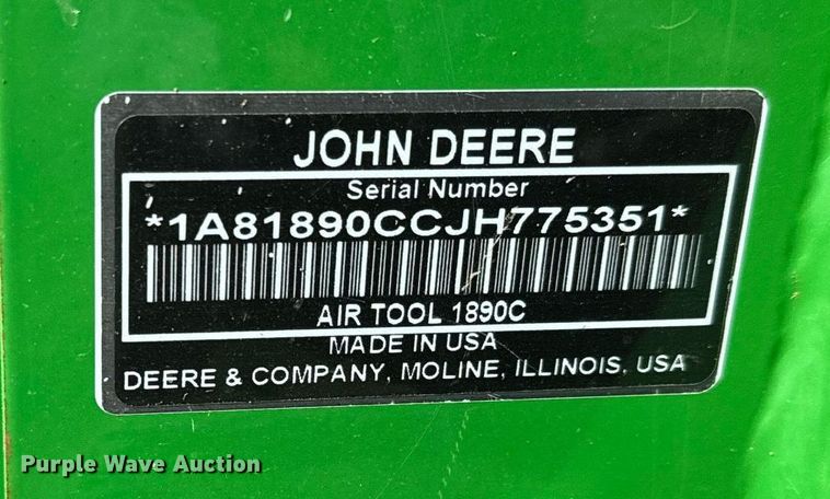 image for item DQ6729 2018 John Deere 1890C air seeder