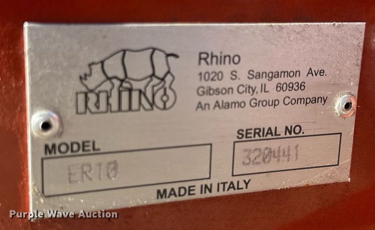 image for item EH6536 Rhino ER10 hay rake