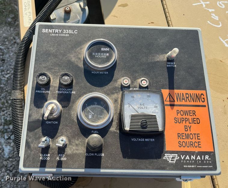 image for item EI0675 Vanair Sentry-335 air compressor