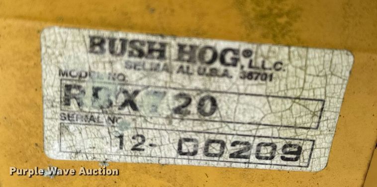 image for item EJ0238 Bush Hog  RBX720 box blade