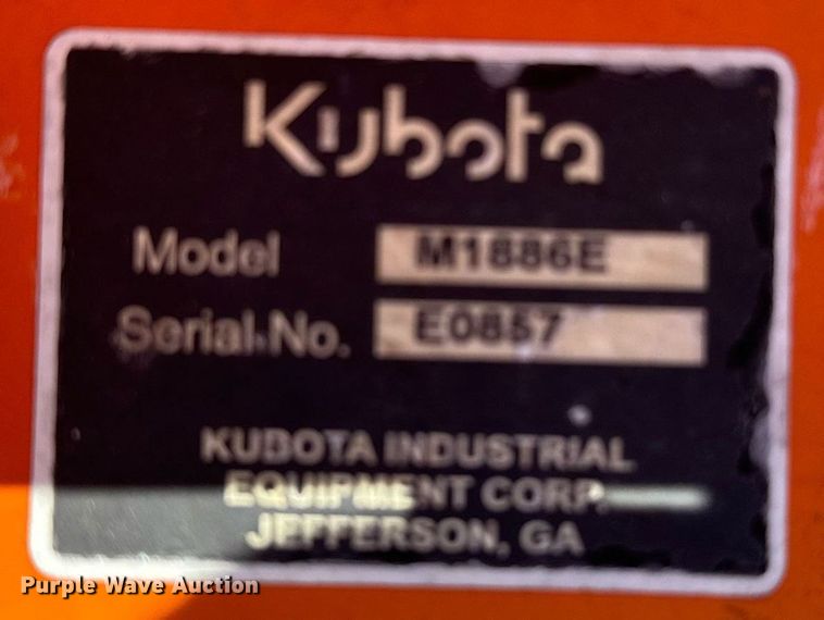 image for item EJ0260 Kubota M126GX MFWD tractor