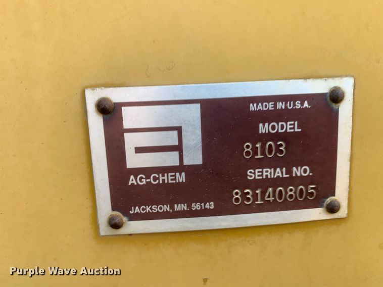 image for item KX9851 2005 Ag-Chem 8103 applicator