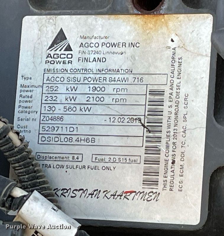 image for item LD9960 2013 RoGator RG1100 applicator 