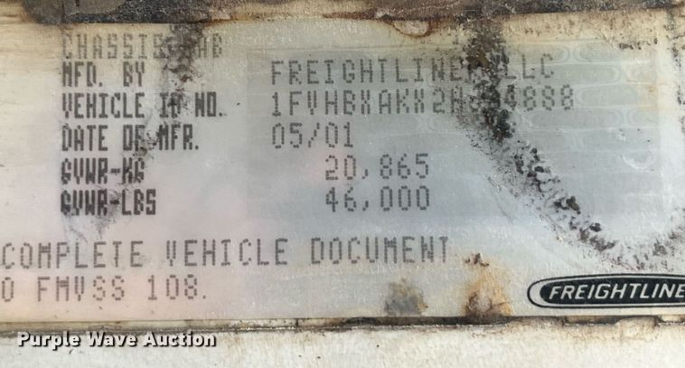 image for item LD9984 2002 Freightliner  FL80 fertilizer delivery truck