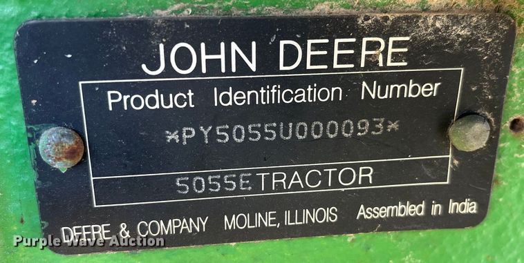 image for item LE9028 2009 John Deere  5055E MFWD tractor