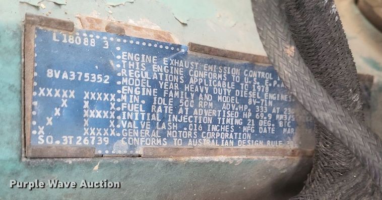 image for item MI9967 1978 GMC   Brigadier  grain truck