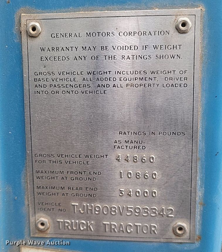 image for item MI9967 1978 GMC   Brigadier  grain truck