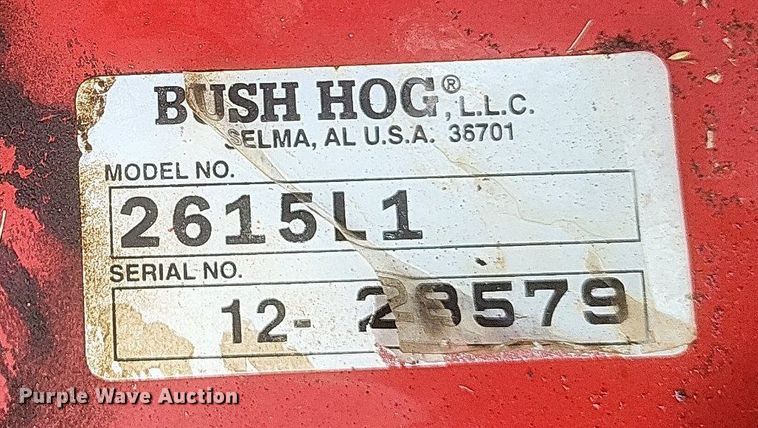 image for item MI9968 2004 Bushhog   2615 Legend  batwing rotary mower