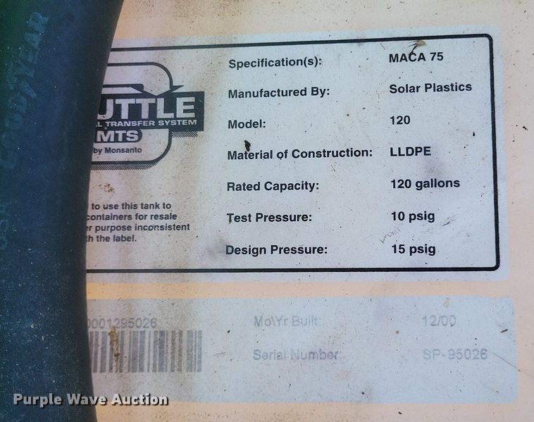 image for item MI9986 (2) poly shuttle tanks