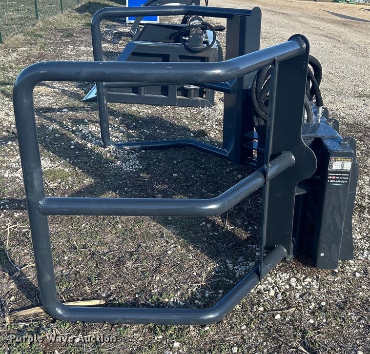 2023 Wolverine BSH1275D skid steer bale grabber in Springville, IA Item MO9194 for sale