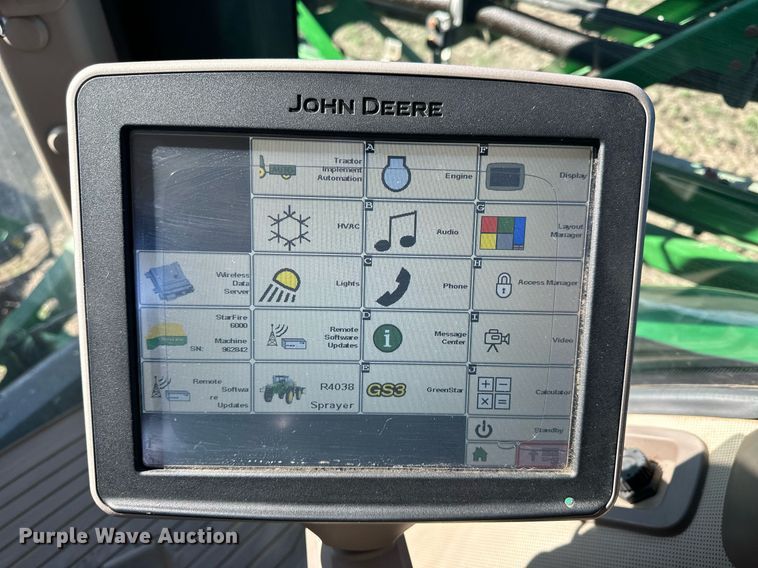 image for item NJ9349 2017 John Deere R4038 sprayer