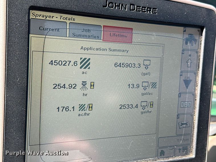 image for item NJ9349 2017 John Deere R4038 sprayer