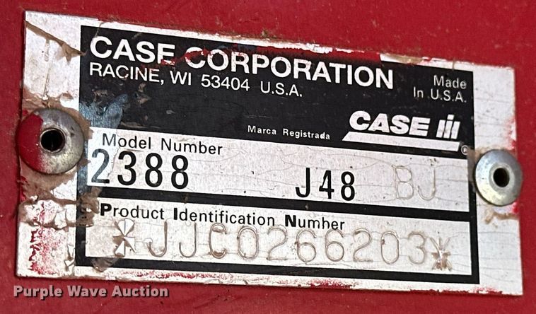 image for item NJ9353 1999 Case 2388 Axial-Flow combine