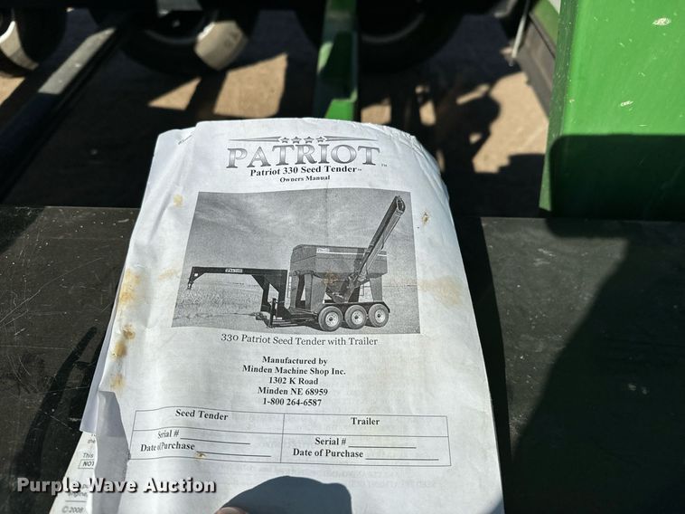 image for item NU9462 Patriot  330 seed tender