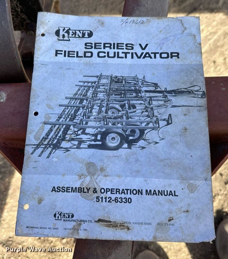 image for item NU9464 Kent  Series V field cultivator