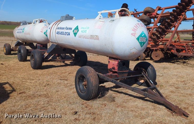 image for item NZ9311 (2) NH3 tank trailers