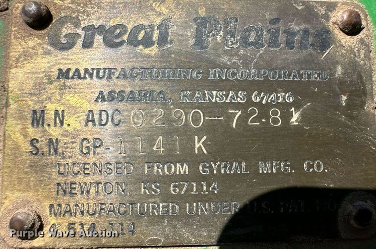 image for item OA9565 Great Plains grain drill