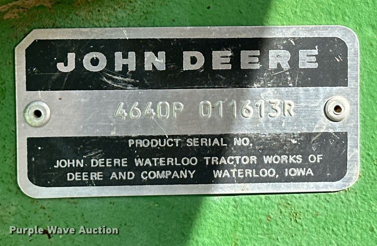 image for item OA9590 1979 John Deere 4640 tractor