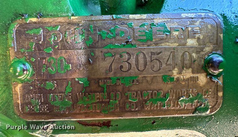 image for item OA9633 1959 John Deere 730 tractor