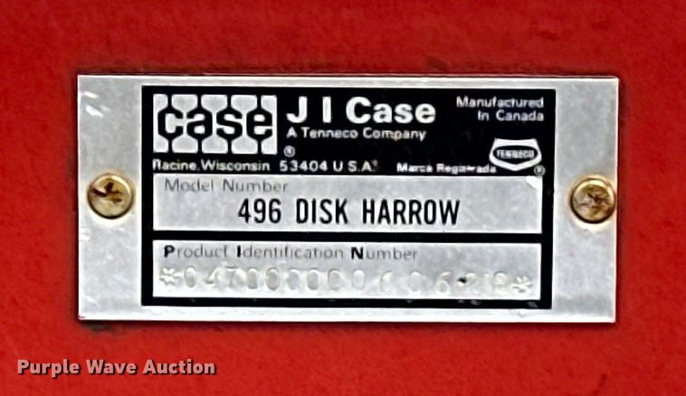 image for item OA9657 Case 496 HP tandem disk