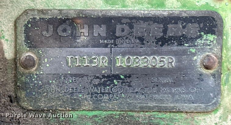 image for item OF9302 1967 John Deere 3020 tractor