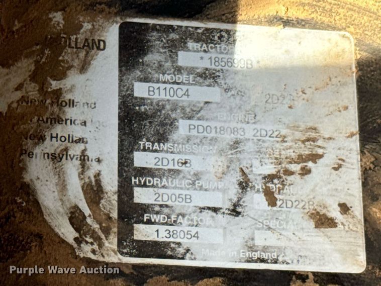 image for item OJ9572 2002 Ford New Holland TS110 tractor