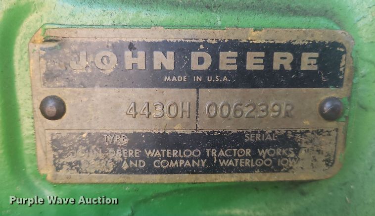 image for item OK9811 1973 John Deere 4430 tractor
