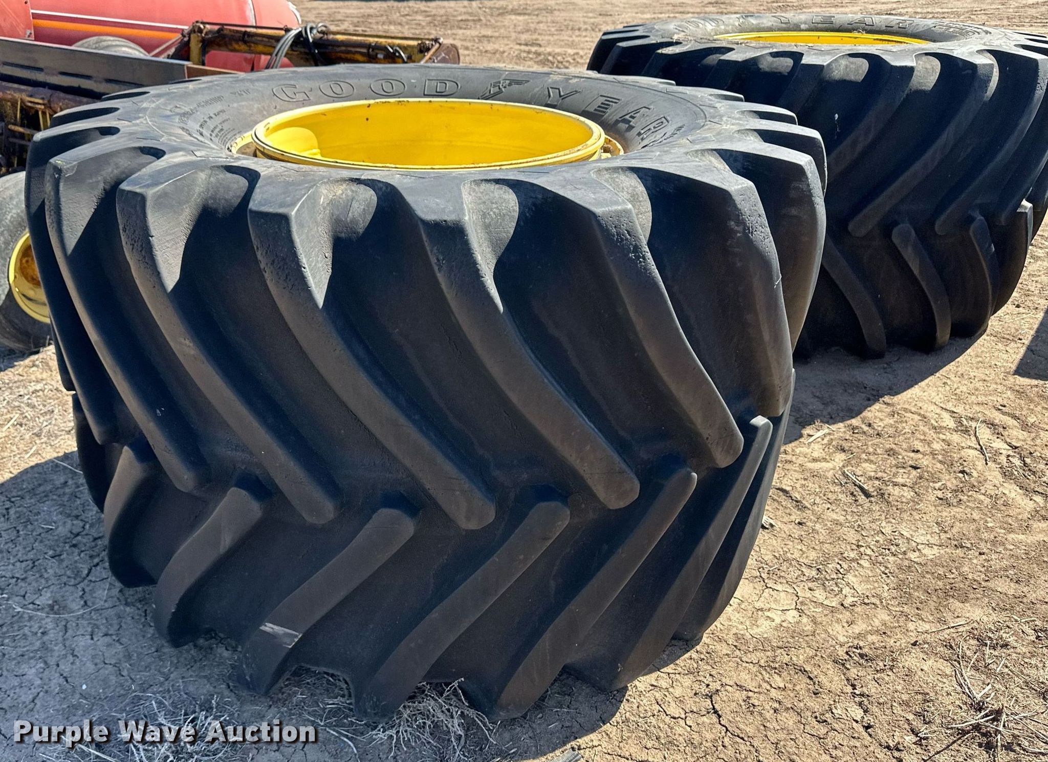 (2) 73x44.0032 tires and wheels in Sublette, KS Item OA9579 for sale